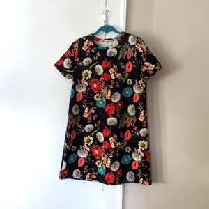 Zara floral mini dress